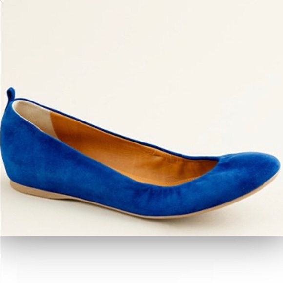 J. Crew Shoes - J.Crew cobalt blue suede ballet flats